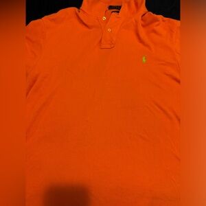 Polo shirt slim fit orange